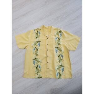 Tommy Bahama Shirt Mens 2XL XXL Button Down 100% Silk